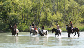 Horseback holidays in Corsica - Bonifacio's cliff - Ride in France